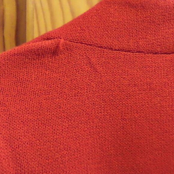 St. John RED Knit Jacket ~ Gold-tone Zip Closure New with Tags $995 `Size:Small - Picture 13 of 15